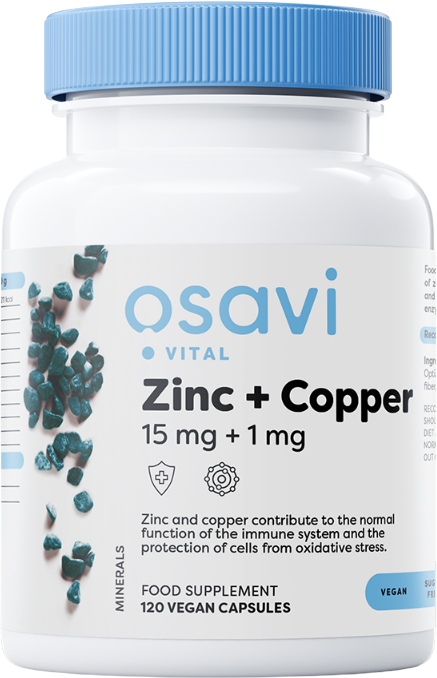 Zinc + Copper | L-OptiZinc® - BadiZdrav.BG