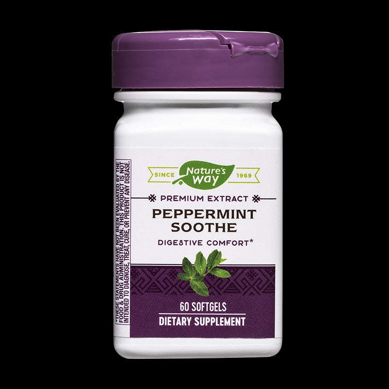 Peppermint Soothe – Билкова бленда за добро храносмилане, 60 софтгел капсули Nature’s Way - BadiZdrav.BG