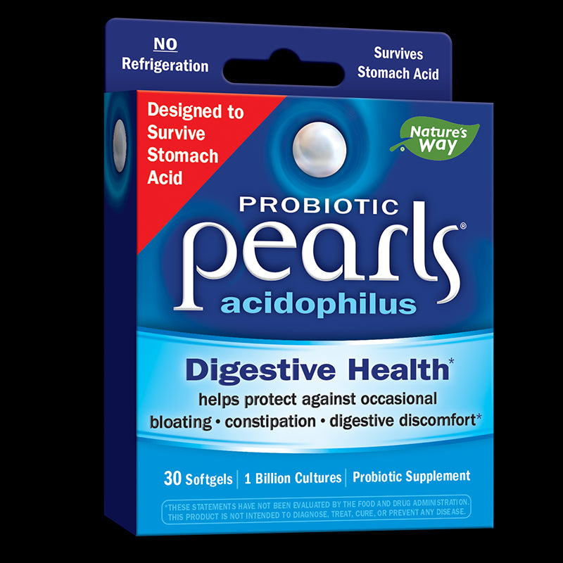 Pearls® Probiotic / Пърлс® Пробиотик, 1 млрд. активни пробиотици x 30 софтгел капсули Nature’s Way - BadiZdrav.BG