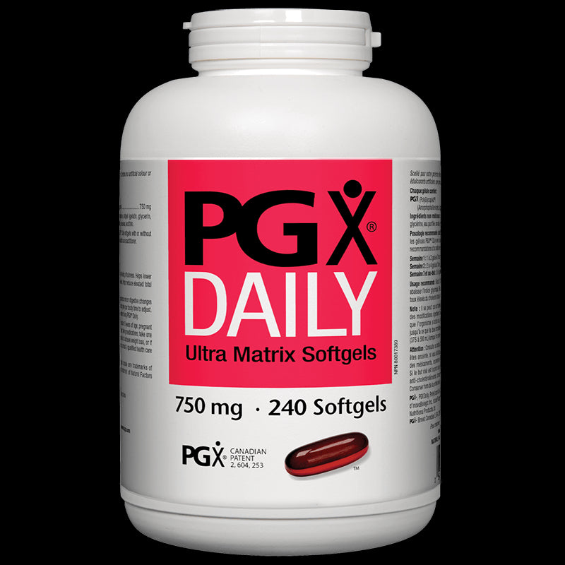 PGX® Daily Ultra Matrix / За отслабване/ 750 mg x 240 софтгел капсули Natural Factors - BadiZdrav.BG