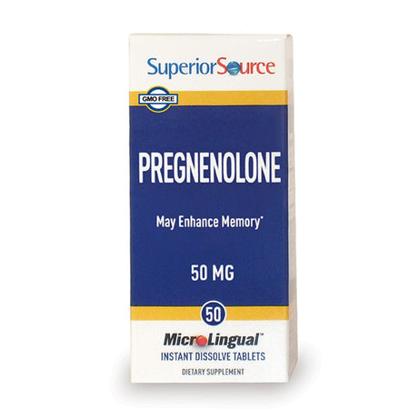 Памет и концентрация - Прегненолон, 50 mg x 50 сублингвални таблетки Superior Source - BadiZdrav.BG