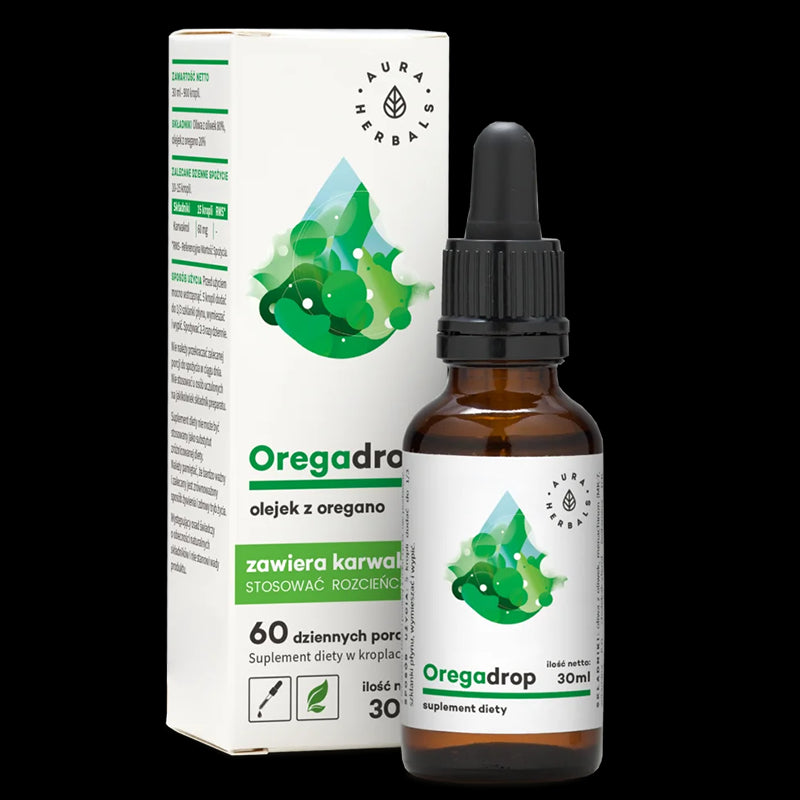 Подпомага стомашно-чревния тракт и дихателната система - Риган (масло), 30 ml капки  Aura Herbals