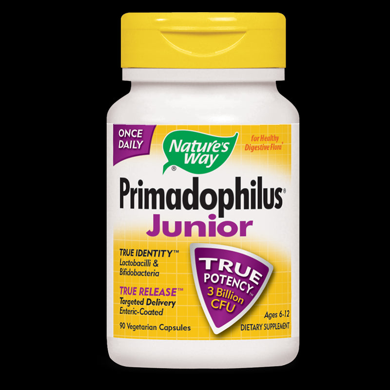 Primadophilus® Junior - Примадофилус® Джуниър 3 млрд. активни пробиотици, 90 капсули Nature’s Way - BadiZdrav.BG