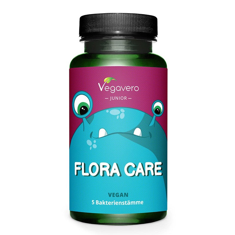 Пробиотици за деца - Flora Care Junior, 75 g прах Vegavero - BadiZdrav.BG