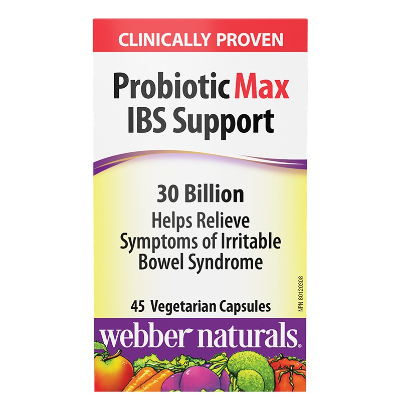 Пробиотик Max IBS Support (синдром на раздразнените черва), 30 млрд. активни пробиотици х 45 V- капсули