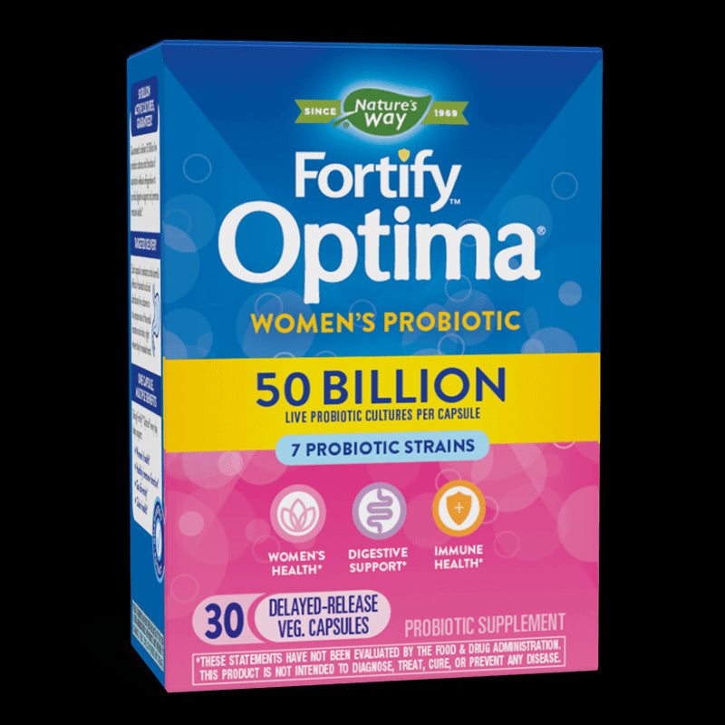 Пробиотик за жени - Fortify Optima Women’s Probiotic, 50 млрд. активни пробиотици, 30 капсули - BadiZdrav.BG