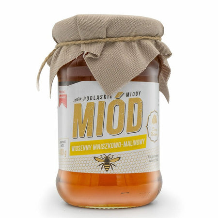 Пролетен пчелен мед от цвят на  глухарче и малини, 400 g Dary Natury - BadiZdrav.BG