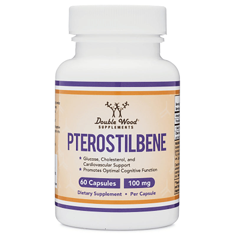 Pterostilbene/ Птеростилбен, 100 mg, 60 капсули Double Wood - BadiZdrav.BG