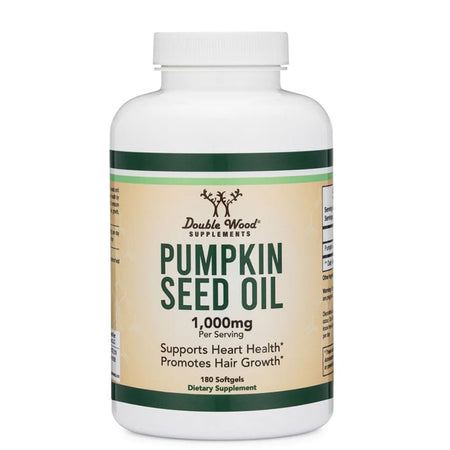 Maсло от тиквени семена - Pumpkin Seed Oil,180 софтгел капсули Double Wood - BadiZdrav.BG
