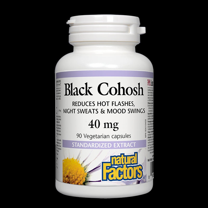 Black Cohosh/ Гроздовиден ресник 40 mg х 90 капсули Natural Factors - BadiZdrav.BG