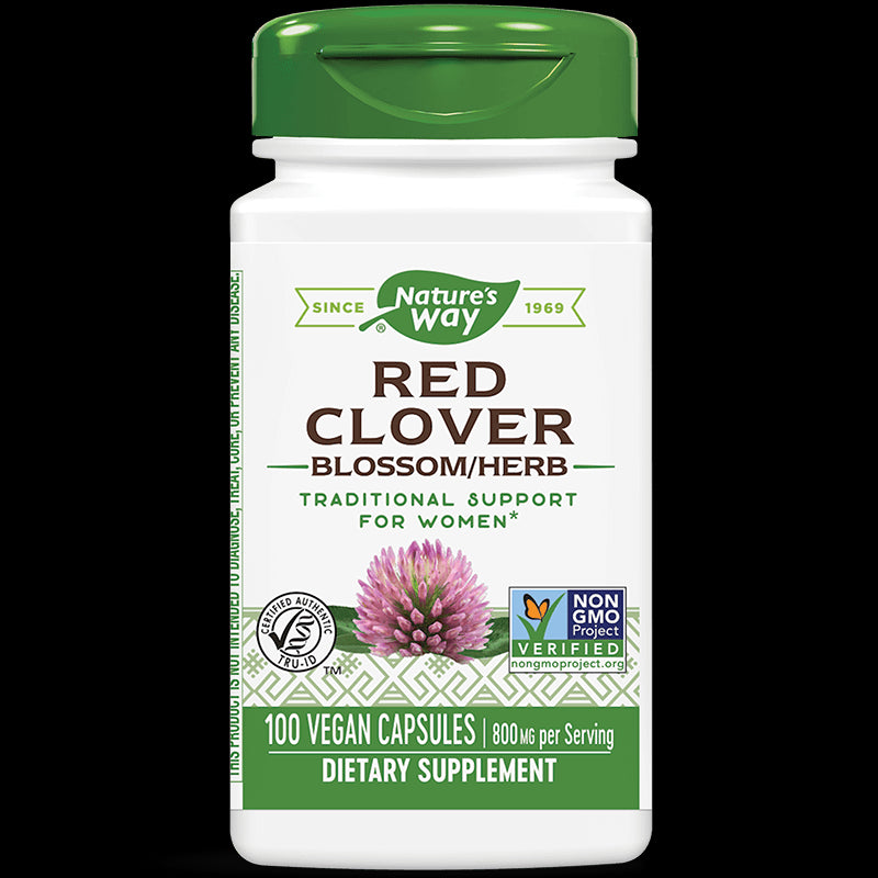 Red Clover Blossom Herb/ Червена детелина (цвят и билка) 400 mg х 100 капсули Nature’s Way - BadiZdrav.BG
