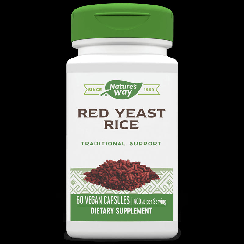 Red Yeast Rice / Червен ориз (дрожди), 60 капсули Nature’s Way - BadiZdrav.BG