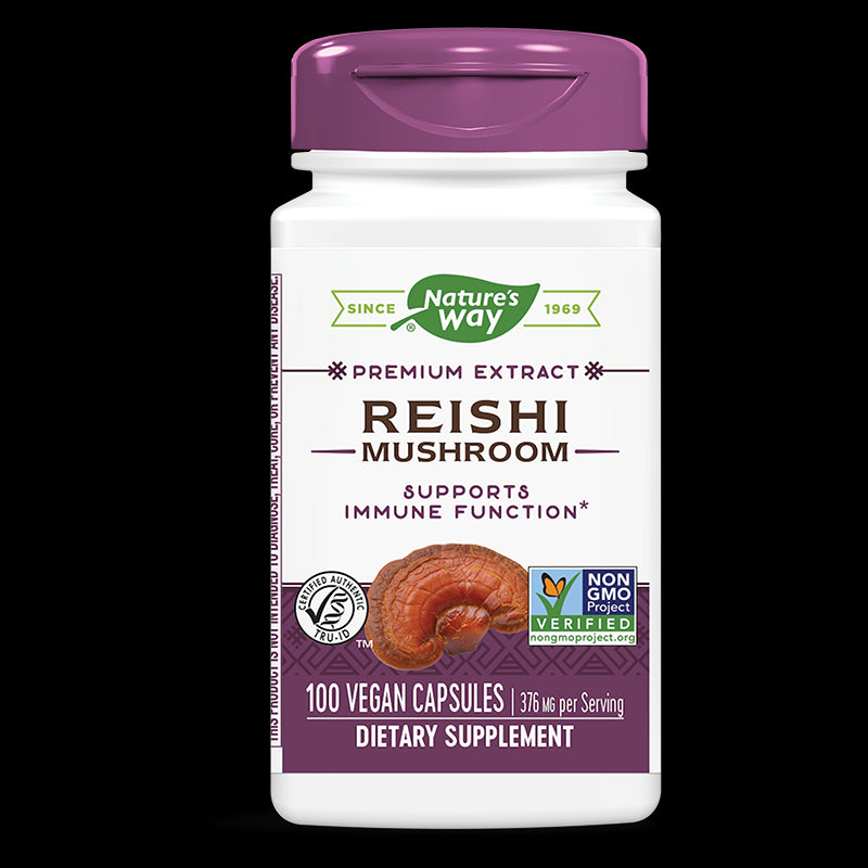 Reishi Mushroom/ Рейши 188 mg х 100 капсули Nature’s Way - BadiZdrav.BG