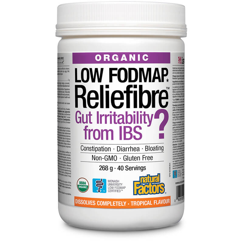 Reliefibre™ /Разтворими диетични фибри 268 g x 40 дози Natural Factors - BadiZdrav.BG