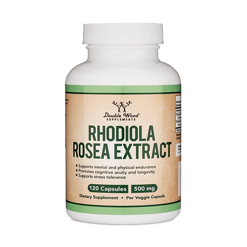 Rhodiola Rosea Extract - Златен корен екстракт, 120 капсули Double Wood - BadiZdrav.BG
