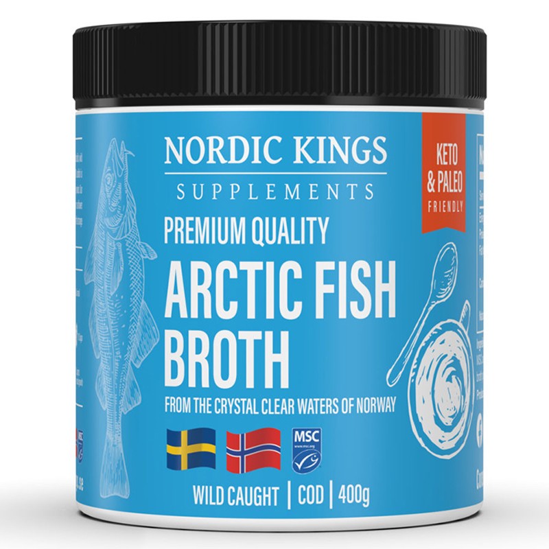 Рибен бульон от Арктическа риба (MSC), 400 g прах Nordic Kings