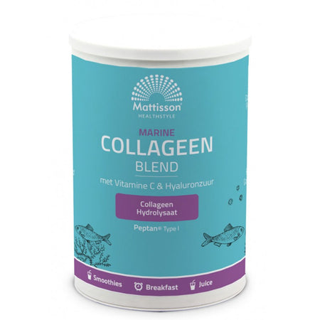 Рибен колаген тип I с витамин С и Хиалуронова киселина - Marine Collagen Peptan, 300 g - BadiZdrav.BG