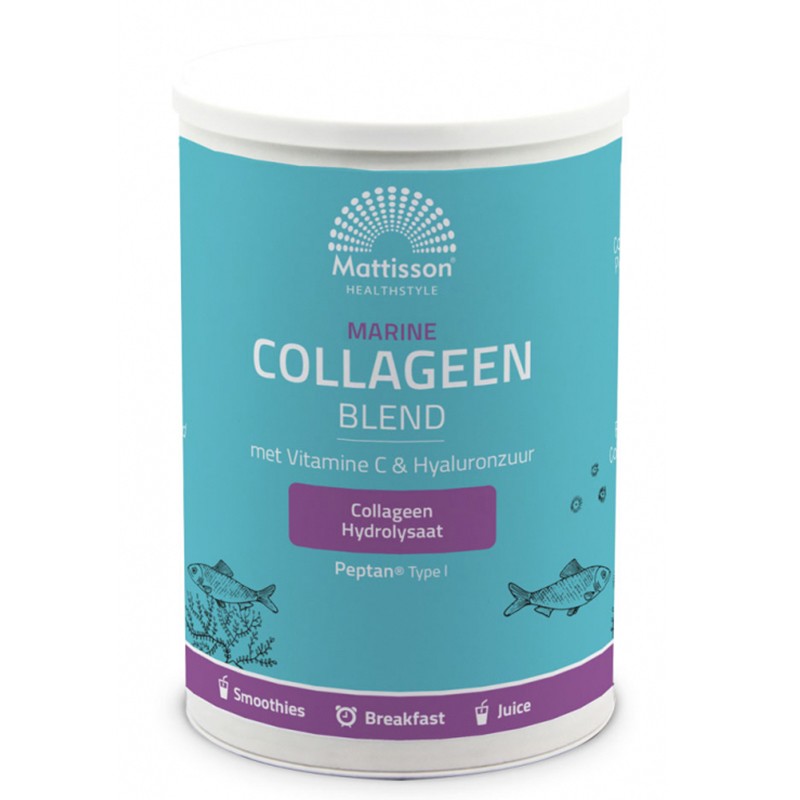 Рибен колаген тип I с витамин С и Хиалуронова киселина - Marine Collagen Peptan, 300 g - BadiZdrav.BG