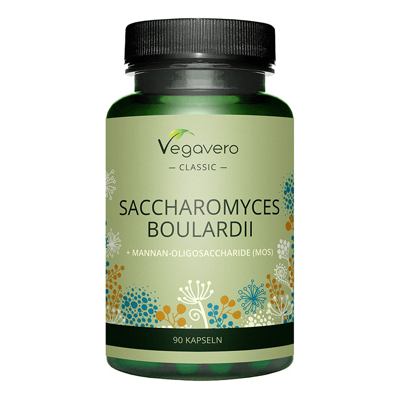 Saccharomyces Boulardii + Mannan-Oligosaccharide (MOS)/ Сахаромицес боларди + Мананови олигозахариди, 120 капсули, 100% Vegan Vegavero - BadiZdrav.BG