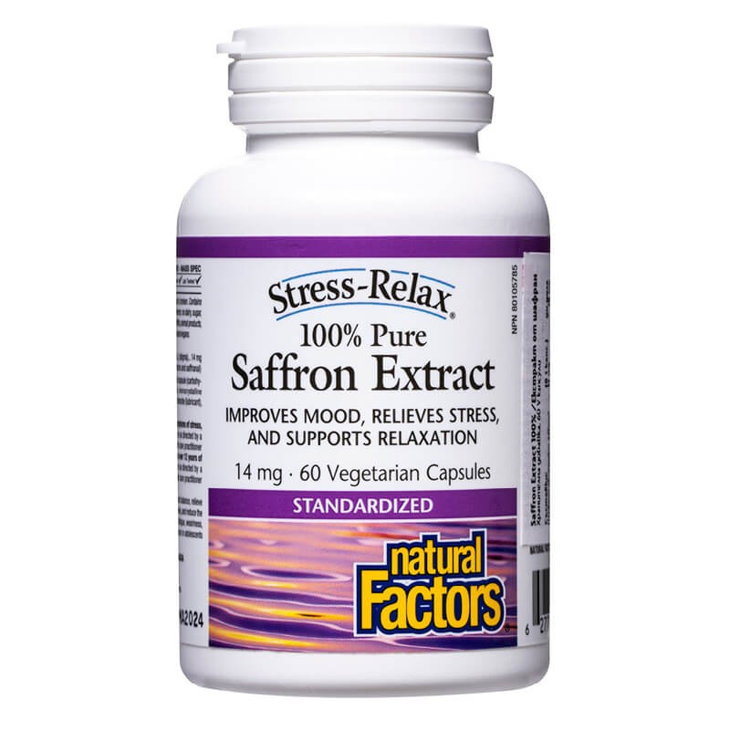 Saffron Extract 100%  Екстракт от шафран 60 V капсули Natural Factors