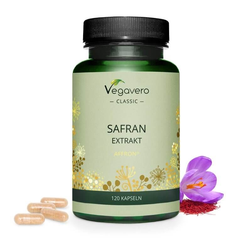 Safran Extrakt/ Шафран екстракт, 120 капсули, 100% Vegan Vegavero - BadiZdrav.BG