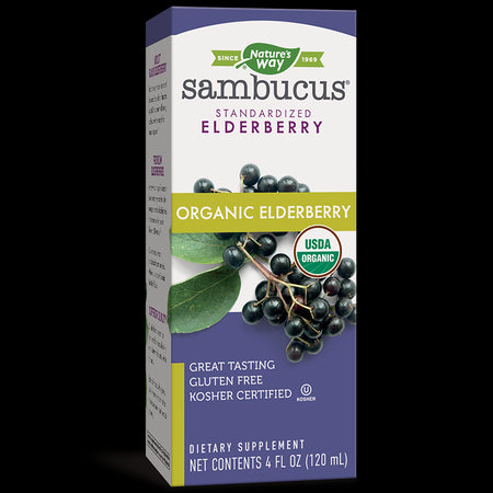Sambucus Organic Syrup / Самбукус Оргáник сироп x 120 ml Nature’s Way - BadiZdrav.BG