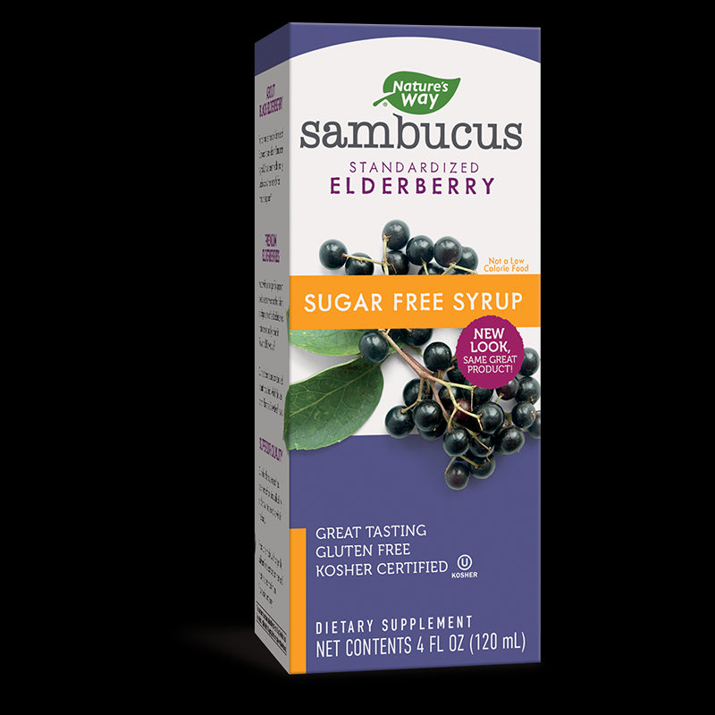 Sambucus Sugar Free Syrup/ Самбукус сироп без захар x 120 ml Nature’s Way - BadiZdrav.BG