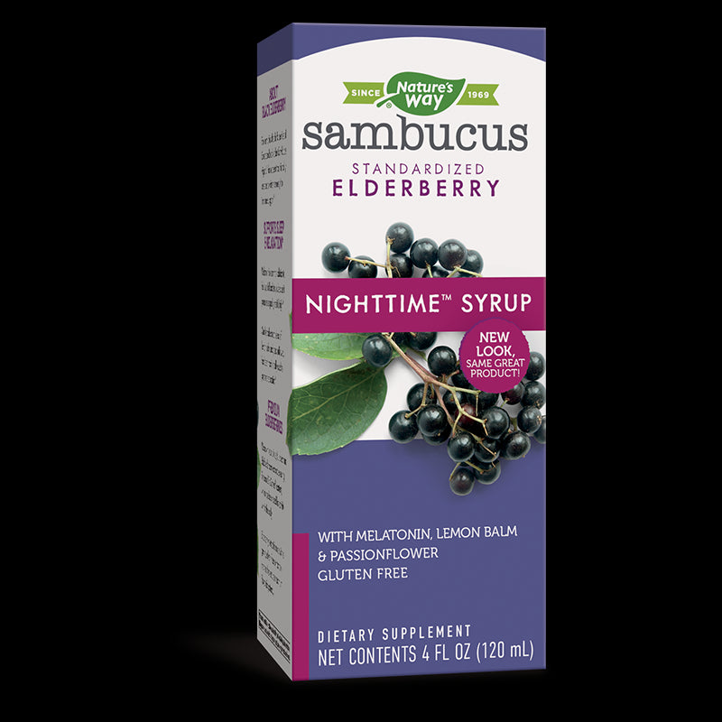 Sambucus NightTime Syrup/ Самбукус NightTime сироп х 120 ml Nature’s Way - BadiZdrav.BG