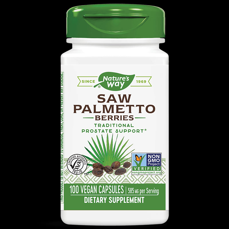 Saw Palmetto Berries/ Сао палмето (плод) 585 mg x 100 капсули Nature’s Way - BadiZdrav.BG