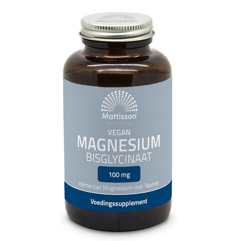 Сърдечна и мускулна функция - Магнезий (бисглицинат), 90 таблетки Mattisson Healthstyle