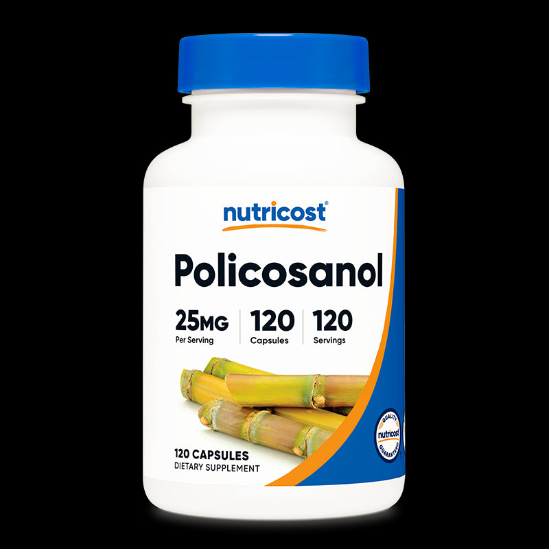 Сърдечно-съдова система - Поликосанол (Policosanol), 25 mg x 120 капсули Nutricost - BadiZdrav.BG