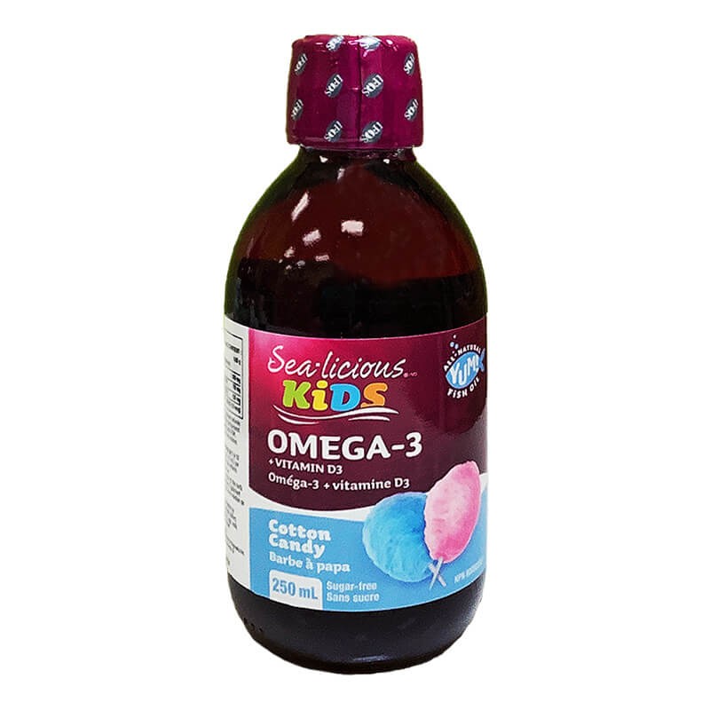 Sea-Licious® Kids Omega-3 + Vitamin D3 / Омега-3 1500 mg + Витамин D3 400 IU за деца, 250 ml Natural Factors - BadiZdrav.BG