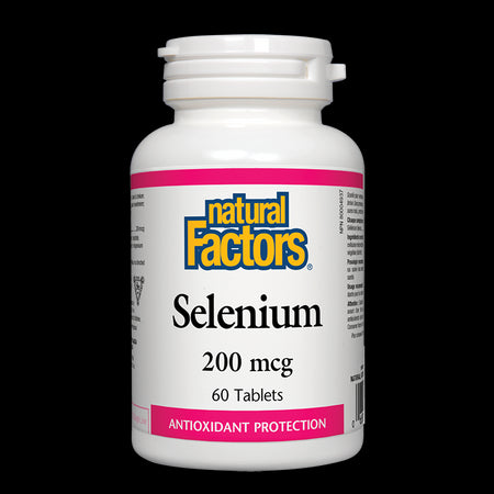 Selenium / Селен, 200 mcg х 60 таблетки Natural Factors - BadiZdrav.BG