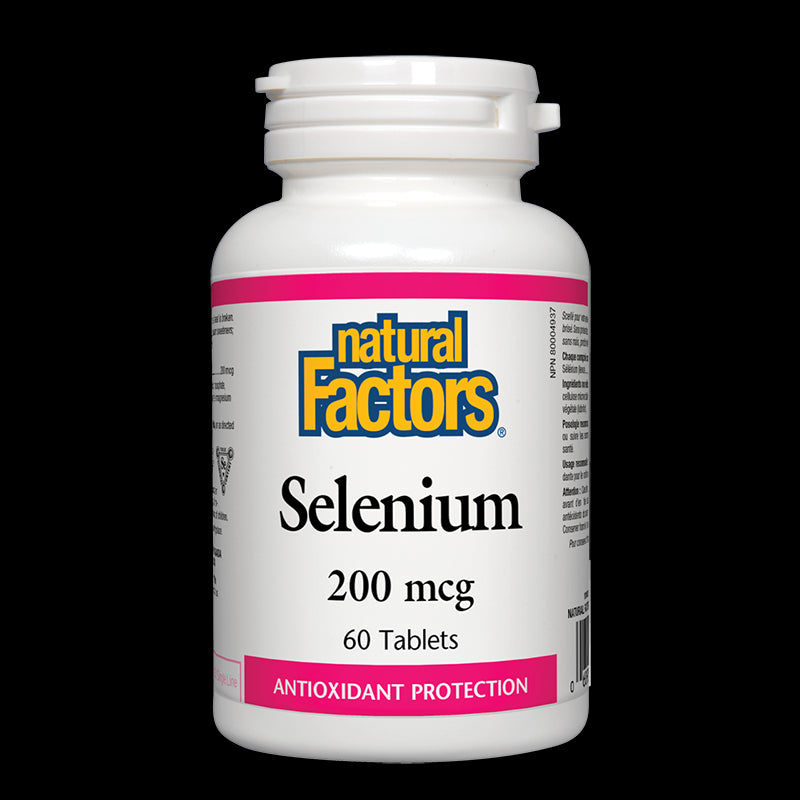 Selenium / Селен, 200 mcg х 60 таблетки Natural Factors - BadiZdrav.BG