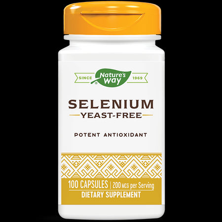 Селен - Selenium 200 mcg, 100 капсули Nature’s Way - BadiZdrav.BG