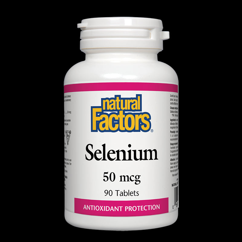 Selenium/ Селен 50 mcg х 90 таблетки Natural Factors - BadiZdrav.BG