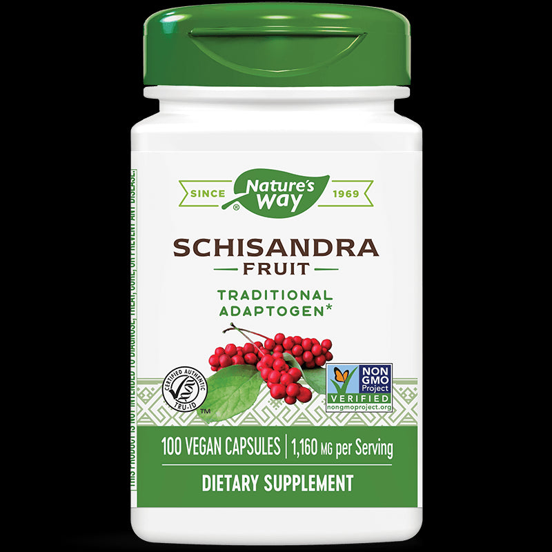 Schisandra Fruit – Шизандра (плод) - Адаптоген и имуномодулатор, 580 mg, 100 капсули Nature’s Way - BadiZdrav.BG