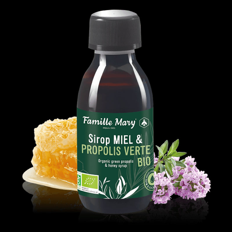Sirop Miel & Propolis Verte Bio / Сироп с Пчелен мед и Зелен прополис органик, 150 ml Famille Mary - BadiZdrav.BG