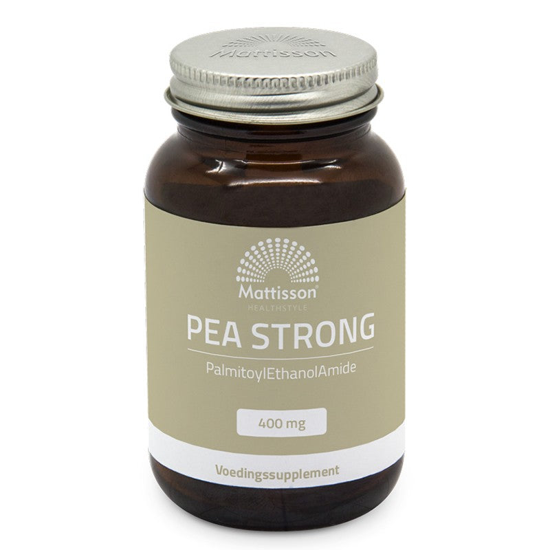 Срещу болка и възпаление - ПЕА (палмитоилетаноламид) - PEA Strong, 400 mg х 90 капсули  Mattisson Healthstyle - BadiZdrav.BG
