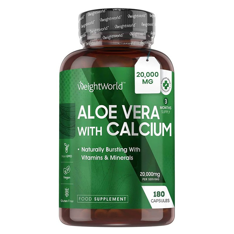 Стомашно-чревен тракт - Алое Вера10 g + Калций 75 mg, 180 капсули - Aloe Vera - BadiZdrav.BG