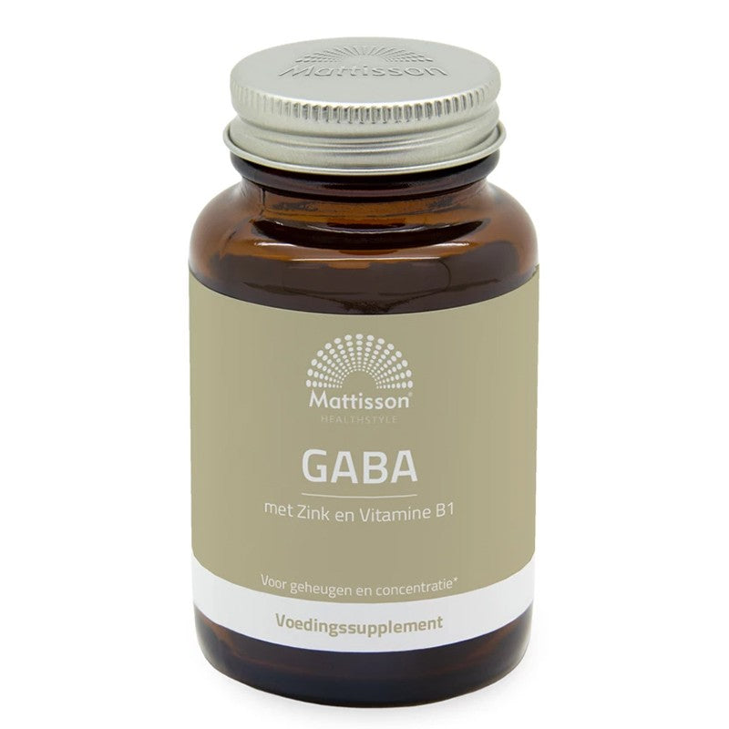 Стрес и добро настроение - ГАБА 1000 mg + Цинк и Витамин В1, 60 таблетки