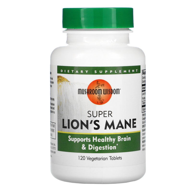 Super Lions Mane / Супер лъвска грива, 120 таблетки Natural Factors - BadiZdrav.BG
