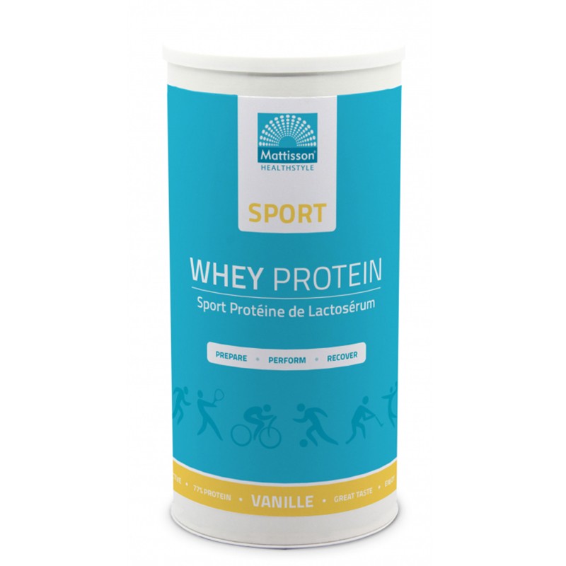Суроватъчен протеин - Sport Whey Protein, 450 g прах с вкус на ванилия - BadiZdrav.BG