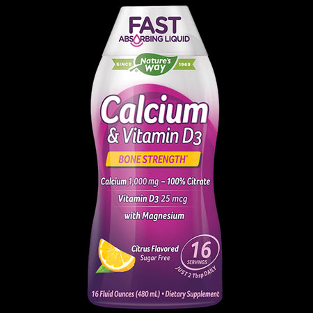 Calcium & Vitamin D3/ Калций и Витамин D3 х 480 ml Nature’s Way - BadiZdrav.BG