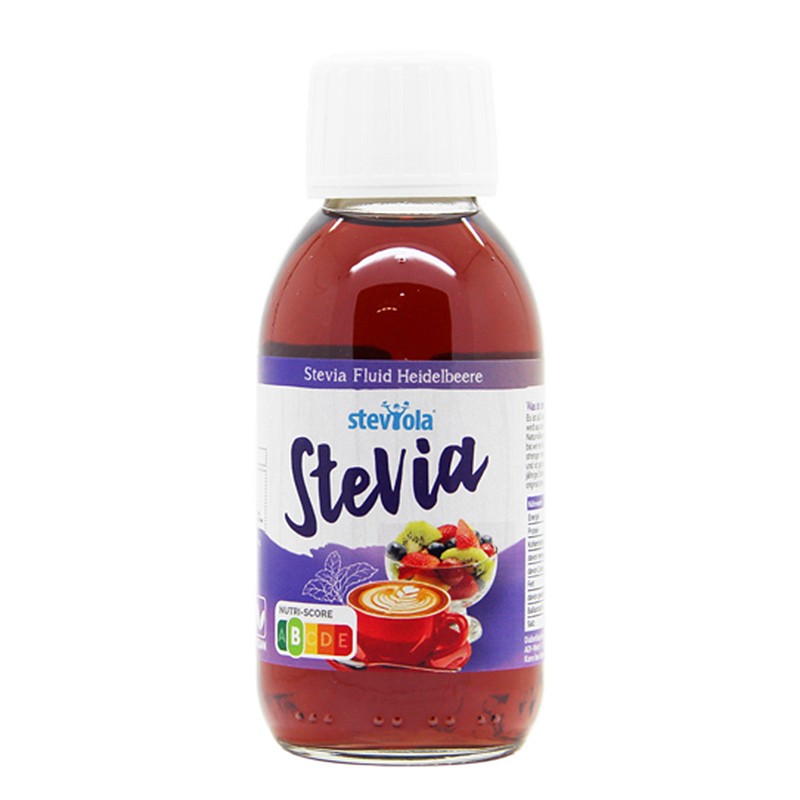 Течна стевия с аромат на боровинки - Steviola, 125 ml