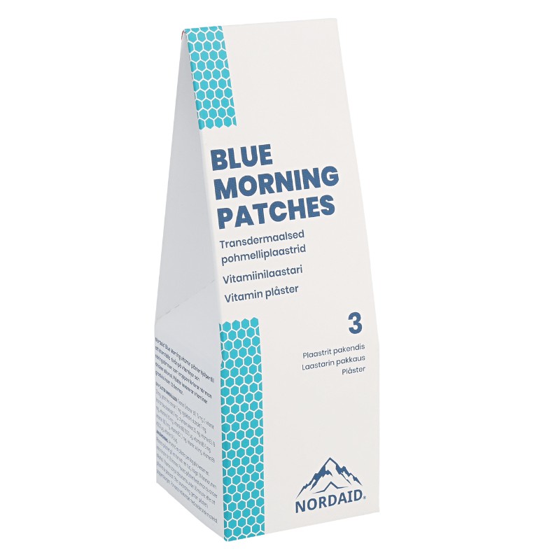 Трансдермални пластири с витамини и билкови екстракти “Blue Morning”, 3 броя Nordaid - BadiZdrav.BG