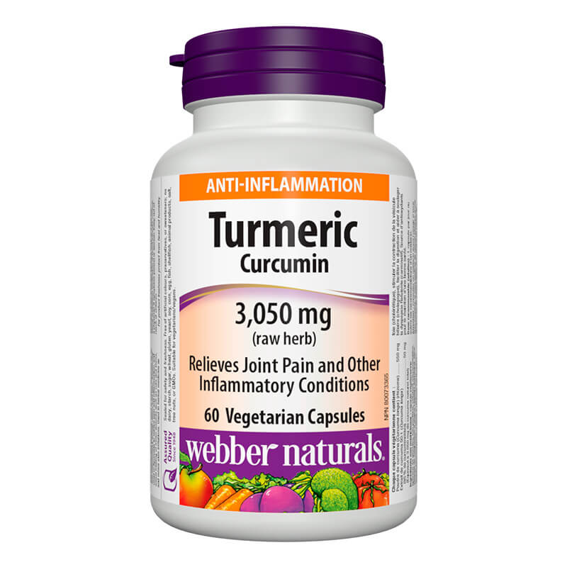 Turmeric Curcumin/ Куркума (куркумин) 600 mg x 60 капсули Webber Naturals - BadiZdrav.BG