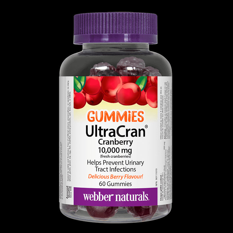 UltraCran Cranberry 10000 mg (fresh cranberries) - Червена боровинка гъми, 60 желирани таблетки - BadiZdrav.BG