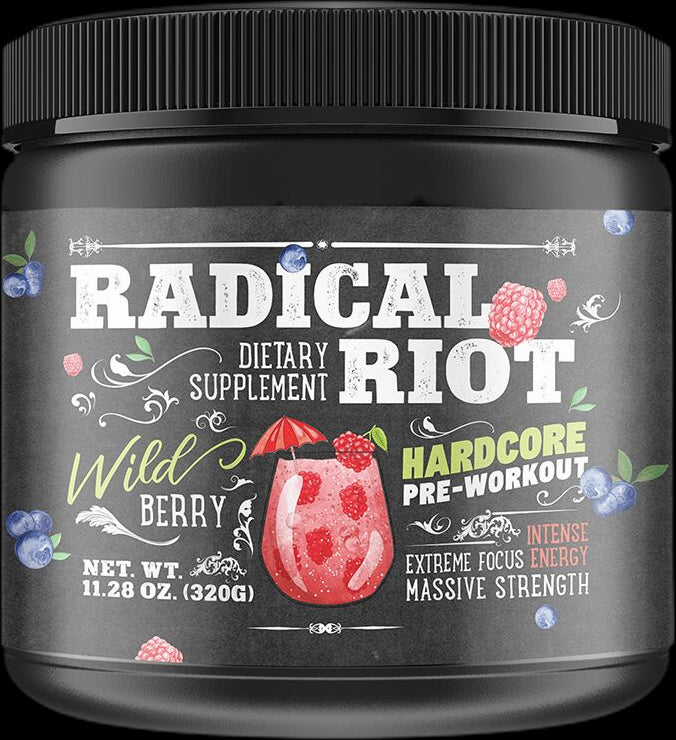 Radical Riot V3 Hardcore Pre Workout - Горски плодове