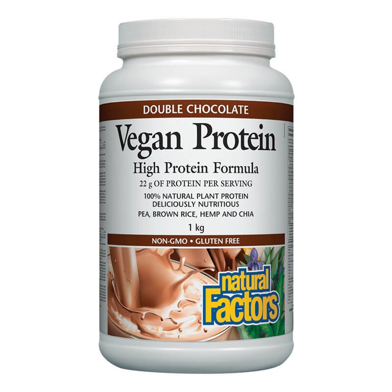 Vegan Protein High Protein Formula / Веган протеин с вкус на шоколад Natural Factors - BadiZdrav.BG